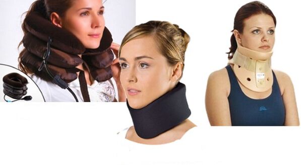 Types of cervical collars to relieve symptoms of osteochondrosis